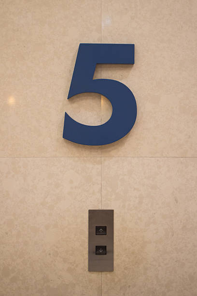 istock Hotel fifth floor number tag 478508039