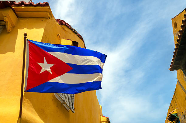 istock Cuban Flag and Colonial Buildings 478508473
