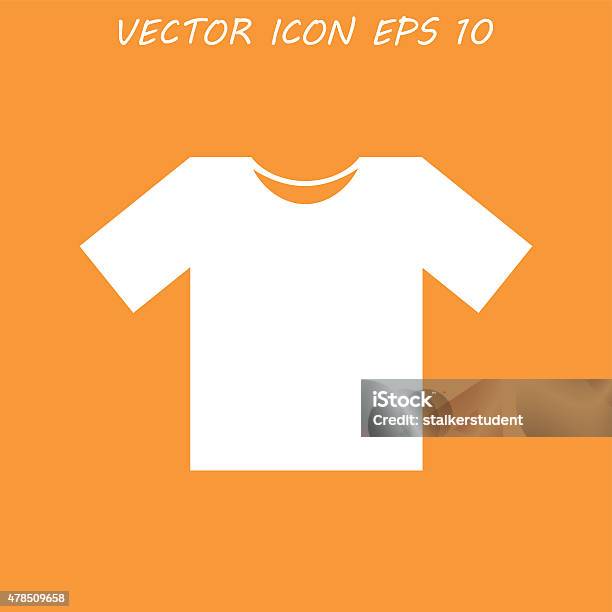 Tshirt Icon Icon Vector Illustration Flat Design Style Stock Illustration - Download Image Now