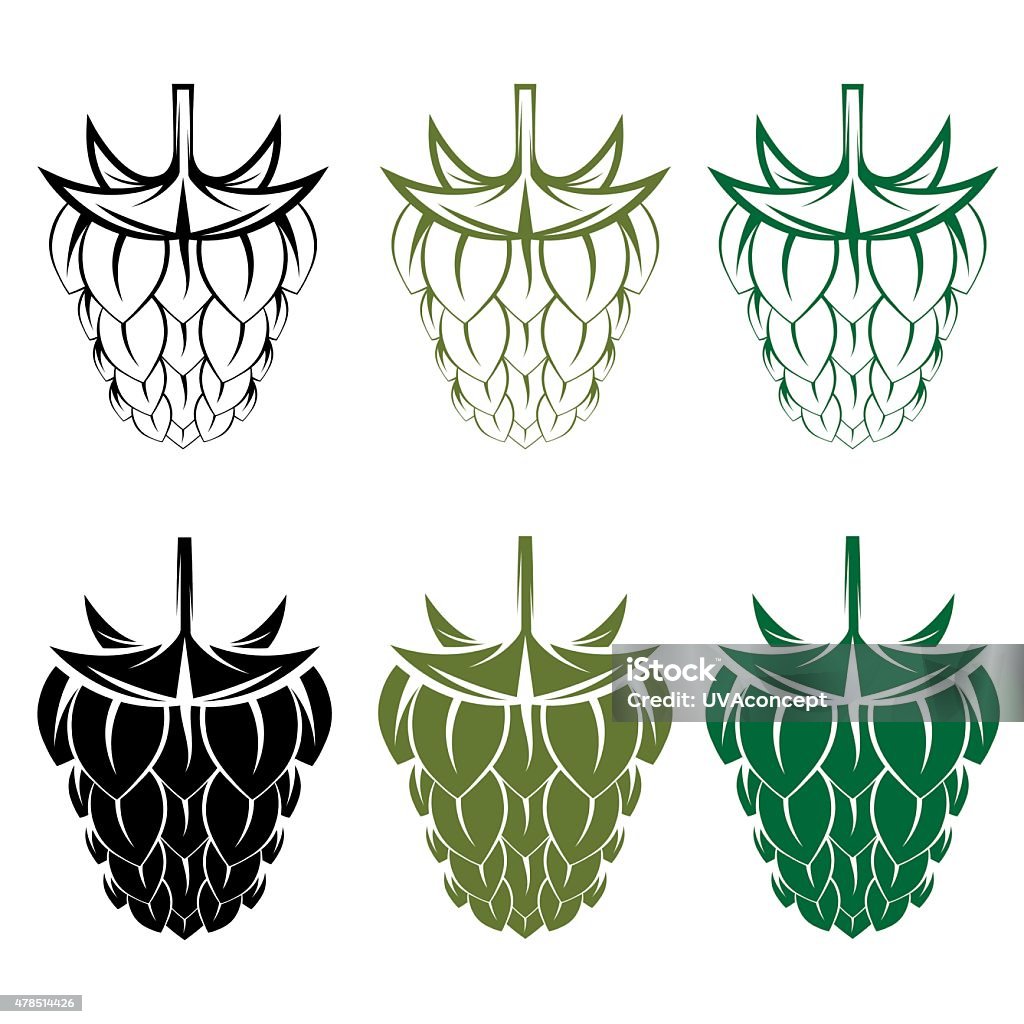 Hops Indesign Hops Vector Design Template Stock Illustration - Download Image Now ...