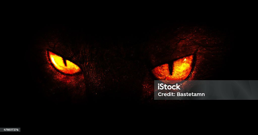 Demonic occhi - Foto stock royalty-free di Spettrale