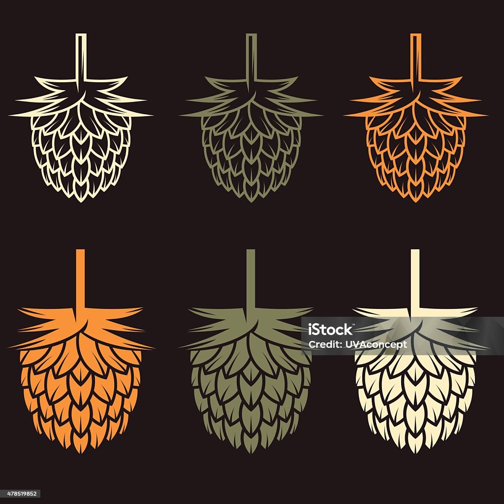 Hops Indesign Hops Vector Design Template Stock Illustration - Download Image Now ...