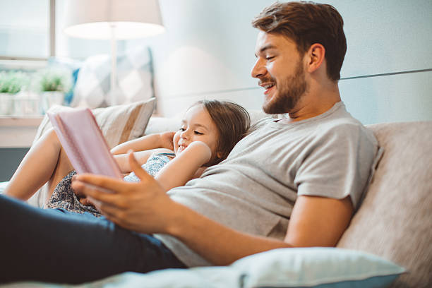 istock Father and daughter enjoying at home. 478521554