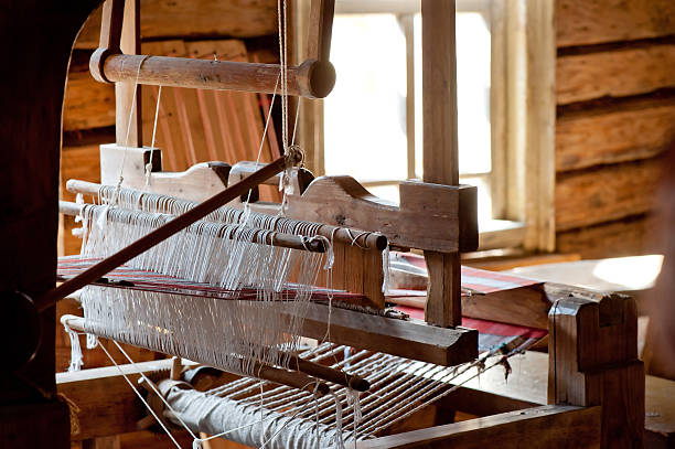 istock Russian loom in a village house 478522667