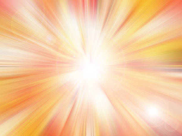 Abstract Sunny radiant background. stock photo