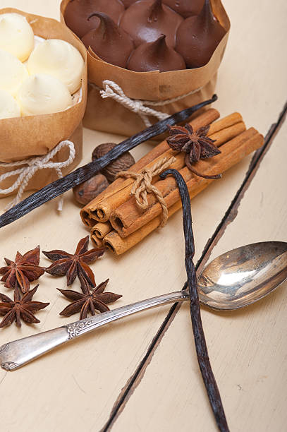 istock chocolate vanilla and spices cream cake dessert 478525850
