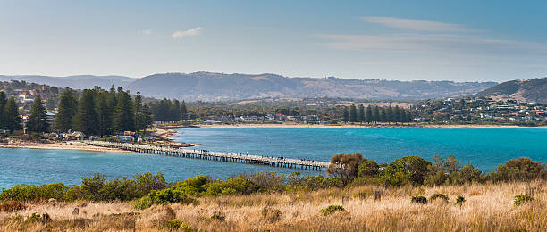 istock People walking along the foot bridge at Victor Harbor 478527976