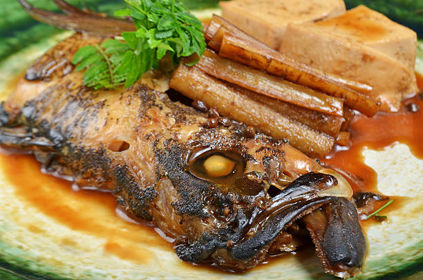 istock Grilled fish with soy sauce. 478529422