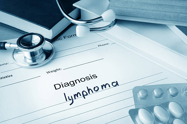 Diagnostic form with lymphoma. Diagnostic form with lymphoma. lymphoma photos stock pictures, royalty-free photos & images