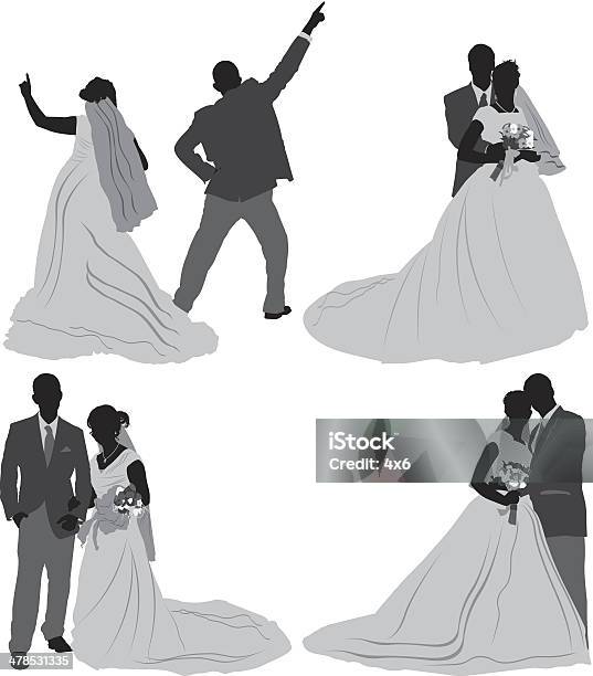 Wedding Stock Illustration - Download Image Now - Dancing, Wedding, Adult