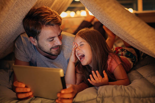 istock Father and daughter enjoying at home. 478536438