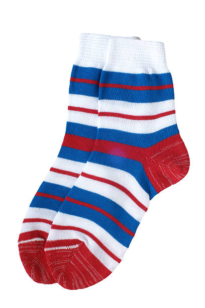 istock Pair of child's striped socks 478539502