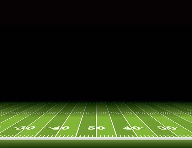 Vector illustration of American Football Field Background Illustration