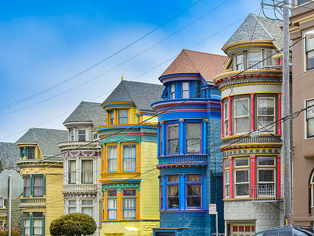 istock Bold-Colored Victorian Homes - San Francisco 478540600