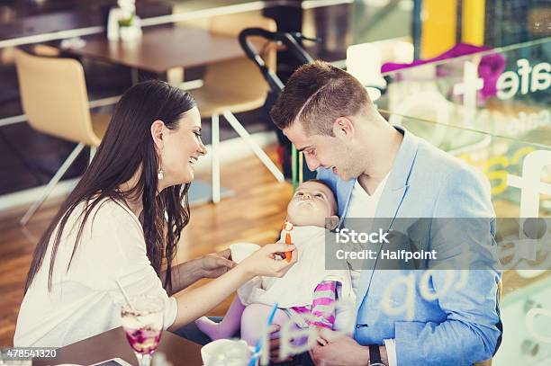 Young Parents With Their Daughter Stock Photo - Download Image Now - 2015, 30-39 Years, Adult