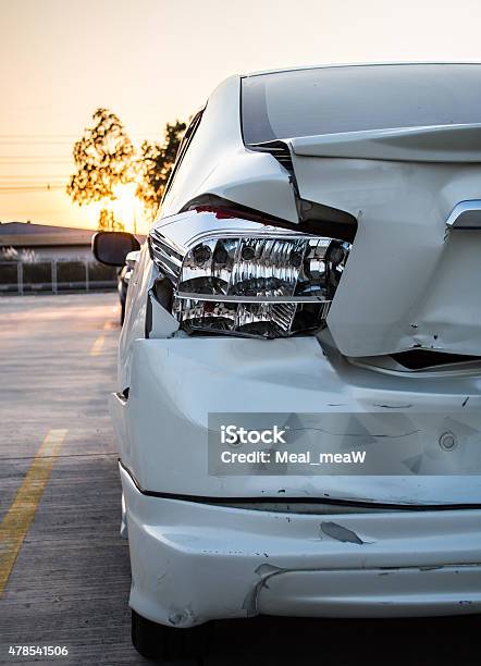 Car Accident Insurance Concept Stock Photo - Download Image Now - Car Accident, Car, Dented