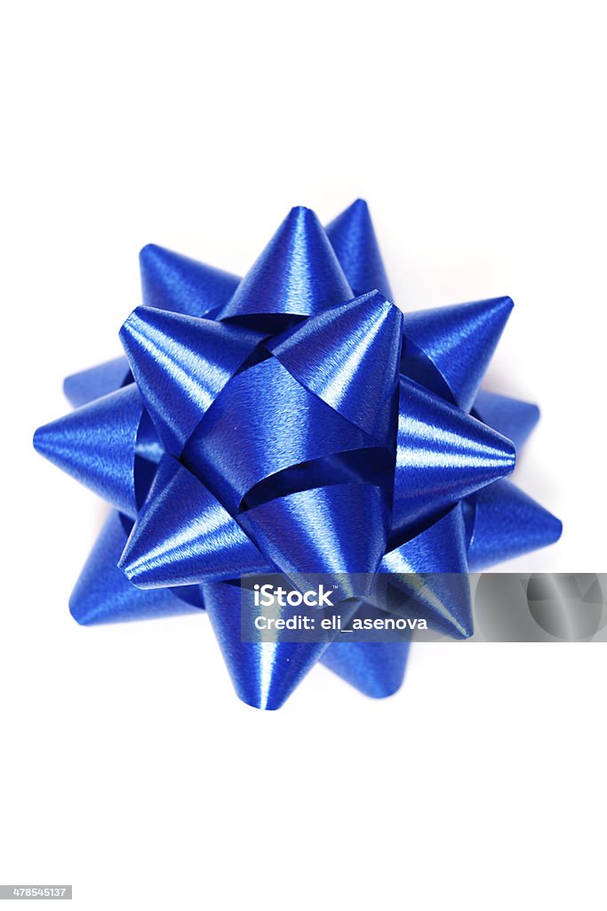 Blue bow Award Ribbon Stock Photo