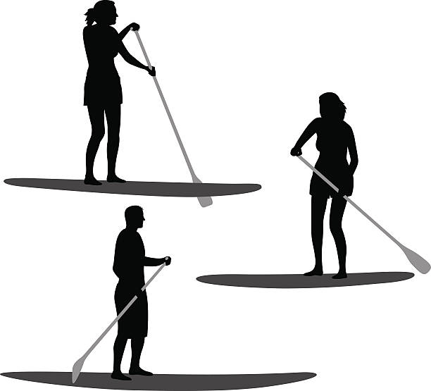 illustrazioni stock, clip art, cartoni animati e icone di tendenza di modelli di paddle - oar