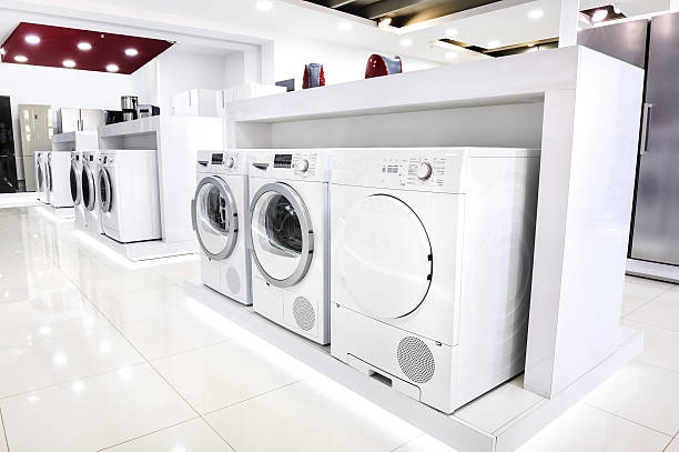 istock washing mashines in appliance store 478545732