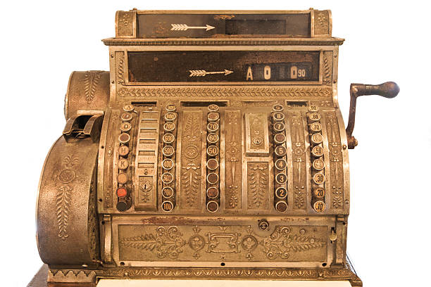 Alley at the old town of City of Zürich with antique cash register in shop window of hairdresser shop on a sunny summer noon. Photo taken August 5th, 2023, Zurich, Switzerland.