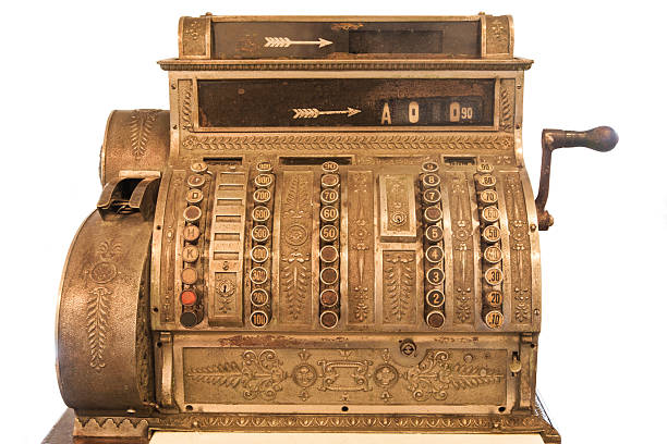 bardzo stare kasy - cash register old coin wealth zdjęcia i obrazy z banku zdjęć