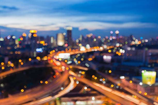 istock Abstract blur city expressway during twilight 478546730