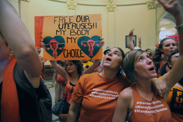 Austin, Texas Abortion Debate, July, 2013 stock photo