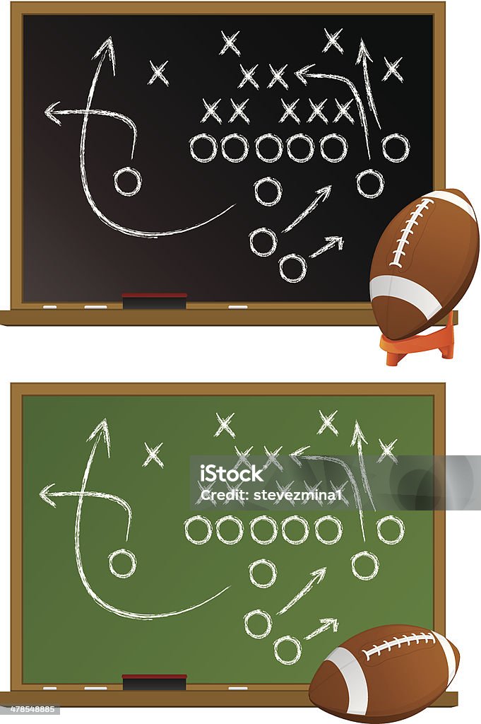Football Chalk Boards American Football - Ball stock vector