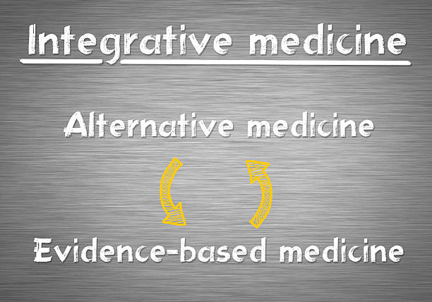 integrative medicine concept stock photo