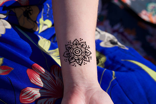 istock henna tattoo mehendy on hand mandala 478549264