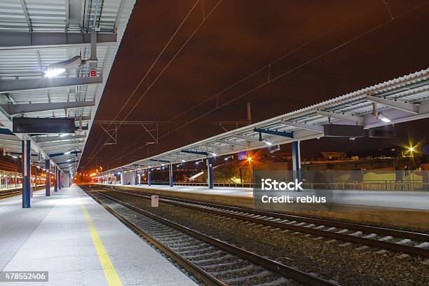 Railway Station Stock Photo - Download Image Now - 2015, Activity, Blue