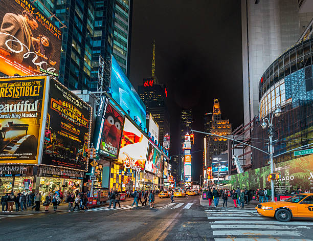 time square ,ニューヨーク,米国 - シアター・ディストリクト ストックフォトと画像