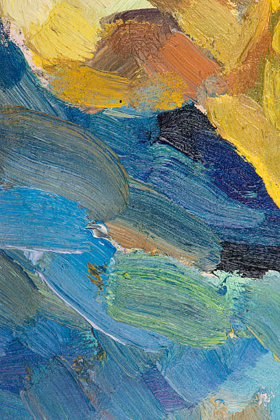istock Oil painting on canvas. Abstract brushstroke colorful background. 478554581