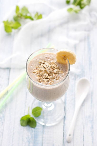 istock Healthy banana smoothies with oatmeal 478556744