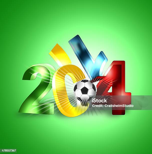 2014 Football En 3d Vecteurs libres de droits et plus d'images vectorielles de 2014 - 2014, Abstrait, Attaquant de football