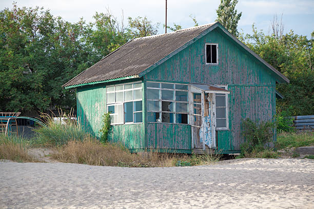 istock Abandoned soviet recreation center in seaside resort 478561124