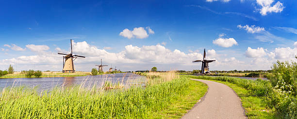 istock Traditional Dutch windmills on a sunny day at the Kinderdijk 478565894