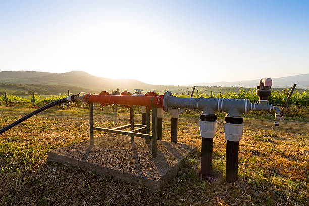 water well in Tuscany, Italy stock photo