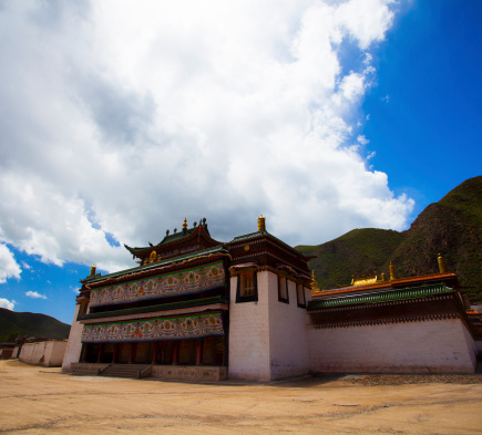 Tibet ali region of ancient temples