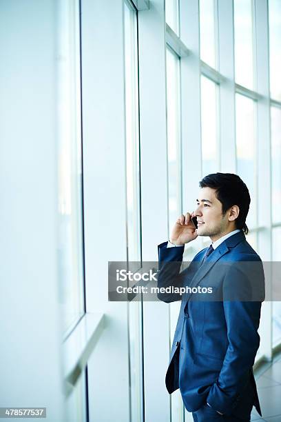 Manager On The Phone Stock Photo - Download Image Now - Men, Only Men, Profile View