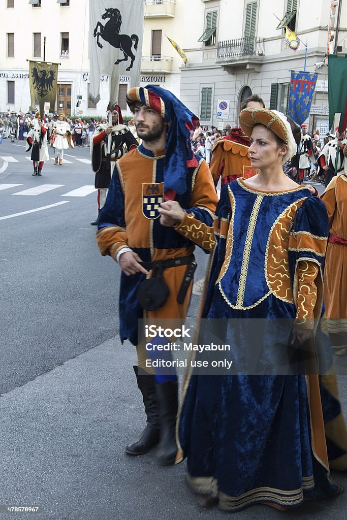 Parata del Palio ad Arezzo, Italia - Foto stock royalty-free di Arezzo