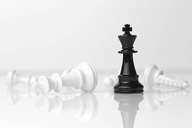 Chess - Checkmate Chess - Checkmate king chess piece stock pictures, royalty-free photos & images