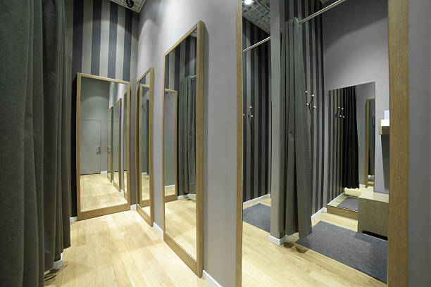 istock interior of dressing room at cloth store 478587488