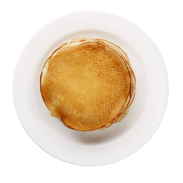 istock yellow pancakes on white plate isolated 478588231