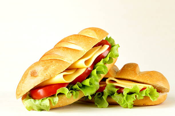 istock Fresh sandwich with vegetables, green salad and cheese 478592303