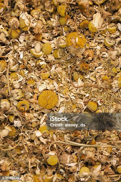 Dried Camomile Background Stock Photo - Download Image Now - 2015, Antioxidant, Aromatherapy