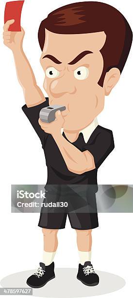 Soccer Referee Stock Illustration - Download Image Now - Adult, Authority, Blowing