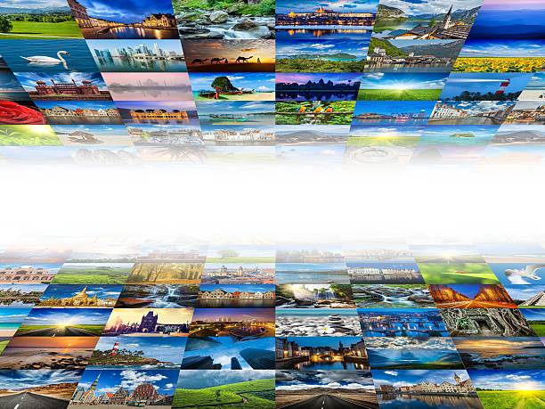 istock Multimedia background of many images 478599864