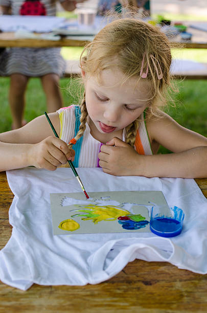 istock girl painting with brush 478602568