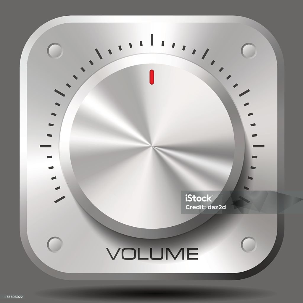 Volume Control Dial Stock Illustration - Download Image Now - Volume ...